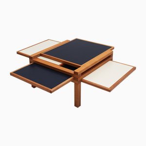 Hexa Table attributed to Bernard Vuarnesson for Bellato, 1980s