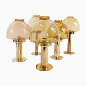Skandinavische Vintage Kerzenhalter von Hans-Agne Jakobsson, 1960, 5er Set