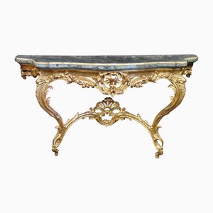 Antique Louis XV Style Wall Console Table, 1890s