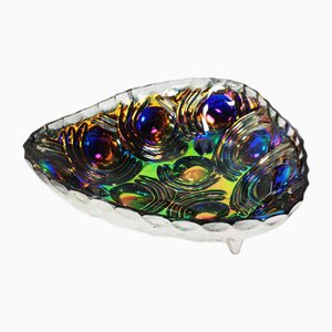 German Crystal Plate from LGW Leinauer Glassware, 1970s