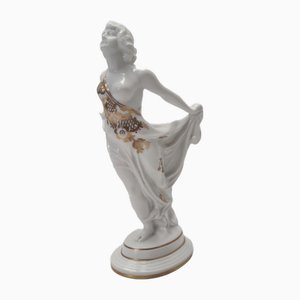 Art Deco Figurine of Wind Bride by Ferdinand Liebermann for Rosenthal, 1920s