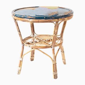 Table de Jardin en Bambou avec Patine, 1960s