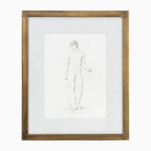 Figure romane, inizio XIX secolo, incisioni, con cornice, set di 4