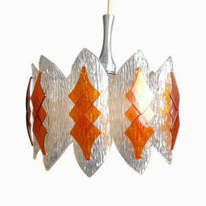 Space-Age Acrylic Chandelier attributed to Marbach Leuchten, 1960s