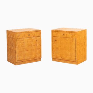 Pressed Bamboo Nightstands from Vivai Del Sud, 1970, Set of 2