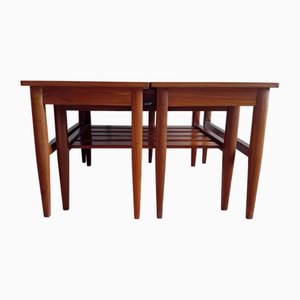 Mid-Century Modern Teak Nesting Tables, 1960s, Set of 3