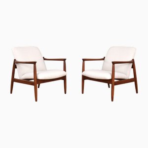 Polnische Mid-Century Sessel von Edmund Homa, 1960er, 2er Set