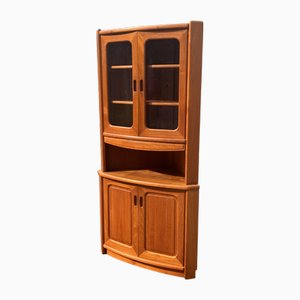 Mobile bar ad angolo in teak di Dyrlund, Danimarca, anni '70
