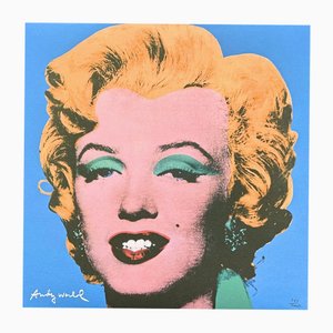 Después de Andy Warhol, Marilyn Monroe Light Blue, años 80, Impresión