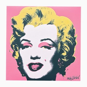 Después de Andy Warhol, Marilyn Monroe Pink, años 80, Impresión
