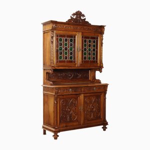 Credenza neobarocca a doppio corpo