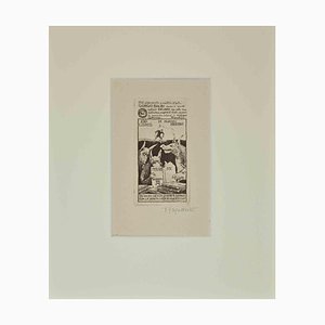 Alberto Martini, Ex Libris Giorgio Balbi, Xilografia, metà XX secolo