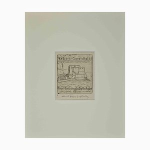 Alberto Helios Gagliardo, Ex Libris Giorgio Balbi, Xilografia, metà XX secolo