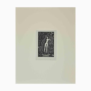 Italo Zetti, Ex Libris Giorgio Balbi, Gravure Sur Bois, Milieu du 20e Siècle