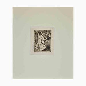 Franco Rognoni, Ex Libris Giorgio Balbi, Gravure Sur Bois, Milieu du 20e Siècle