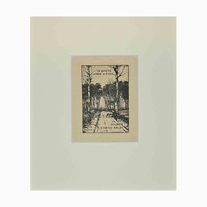 Carlo Casanova, Ex Libris Giorgio Balbi, Etching, 1943
