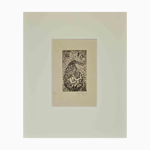 Franco Rognoni, Ex Libris Giorgio Balbi, Woodcut, 1944