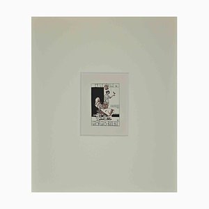 Ex Libris Giorgio Balbi, Woodcut, Mid-20th Century