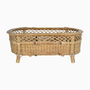 Woven Wicker Basket on Feet