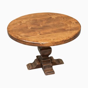 Tavolo da pranzo scultoreo in quercia, anni '60