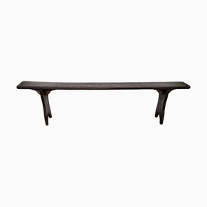 Primitive Rustic Minimal Italian Wooden Bench Side Table, 1890s