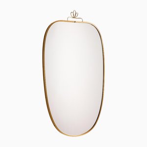 Miroir avec Cadre en Métal et Laiton