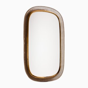 Metal and Brass Framed Mirror