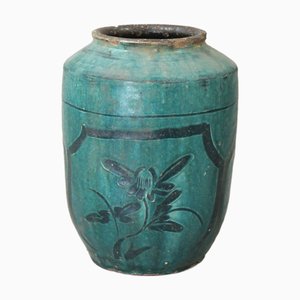 Pot Vintage Vert Émeraude