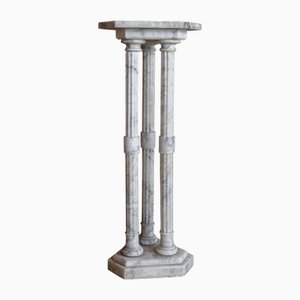 White Carrara Marble Column