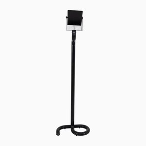 Sculptural Floor Lamp in Black Painted Metal, 1970s