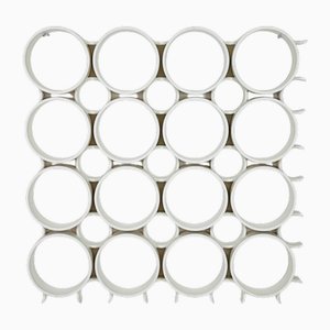 Space Age White Plastic Wall or Ceiling Panels System, Switzerland, 1970s