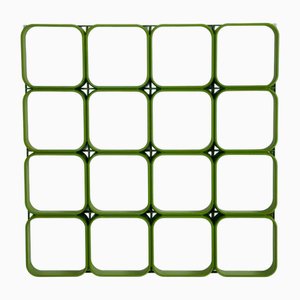 Sistema de paneles de techo o pared de plástico verde era espacial, Suiza, años 70