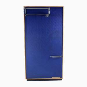 Mid-Century Chrome and Leatherette Wall Wardrobe from Dřevokov, Former Czechoslovakia, 1957