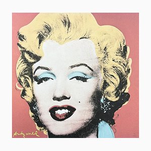 Después de Andy Warhol, Marilyn Monroe Brown-Red, años 80, Impresión