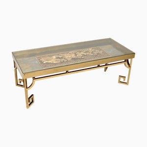 Vintage Couchtisch aus Messing, 1960er