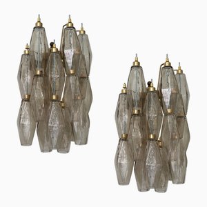 Murano Glass Corridor Wall Lamps, Set of 2