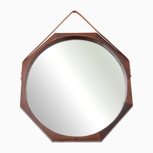 Octagonal Mirror with Teak Frame, 1960s
