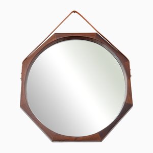 Octagonal Mirror with Teak Frame, 1960s
