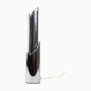 Space Age Italian Chrome Table Lamp, 1960s