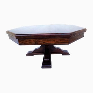 Spanish Octagonal Coffee Table in Oak, 1970s
