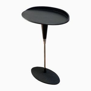 Mesa auxiliar de metal y acrílico de Philippe Starck, años 70