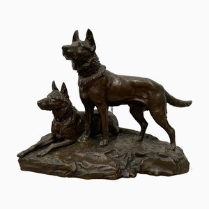 J.Joire for Susse Fres, Sculpture Group, 1920s-1940s, Bronze