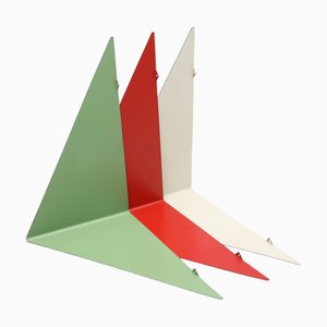 Estantes Butterfly daneses atribuidos a Poul Cadovius, años 50. Juego de 3