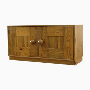 Swedish Modern Brutalist Pine Sideboard attributed to Sven Larsson, 1970s
