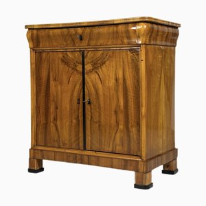 Armoire Biedermeier en Placage de Noyer, 19ème Siècle