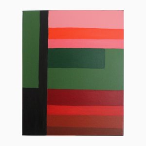 Bodasca, Abstrakte Lineare Komposition, 2025, Acryl auf Leinwand