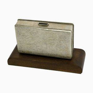Art Deco Silver Plated Cigarette Box, 1930s