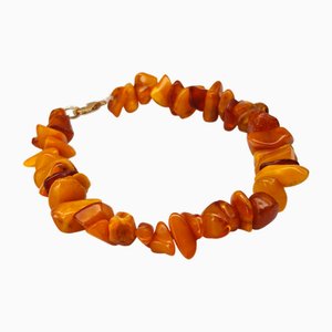 Vintage Baltic Amber Necklace and Bracelet, Set of 2