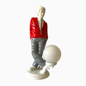 Lampe Statue Mid-Century Pop Art Moderne en Céramique, 1960s