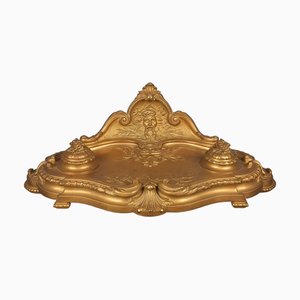 Encrier Napoléon III en Bronze Doré de Susse Frères Paris, France, 1890s